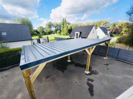 REALISATION D'UN CARPORT AVEC COUVERTURE EN BAC ACIER A ARDRES...