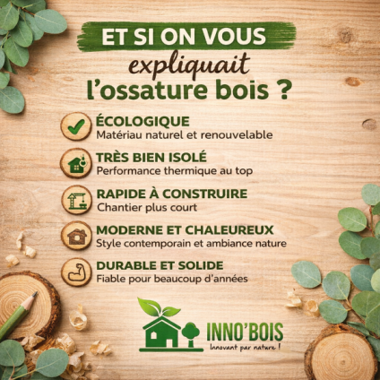 ET SI ON VOUS EXPLIQUAIT BRIEVEMENT L'OSSATURE BOIS ?