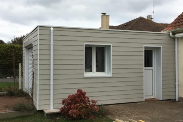 HABILLAGE D’UN GARAGE À BERCK VILLE EN FIBROCIMENT
