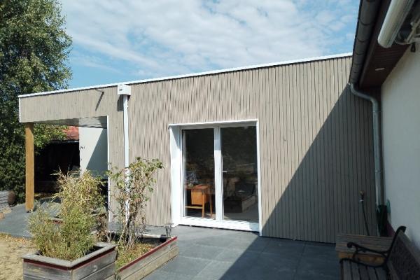 EXTENSION EN OSSATURE BOIS A VERTON...