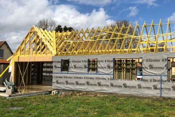 EXTENSION D'UNE MAISON EN OSSATURE A PROXIMITE DE LA BAIE DE SOMME (80150)