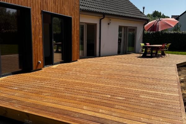 EXTENSION - TERRASSE - TRAVAUX D'INTERIEUR - PARQUET A MERLIMONT