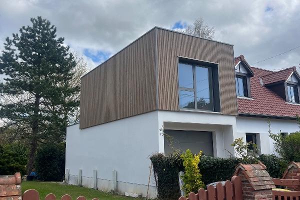 SURELEVATION EN OSSATURE BOIS SUR LA COMMUNE DE CUCQ - PROCHE DU TOUQUET