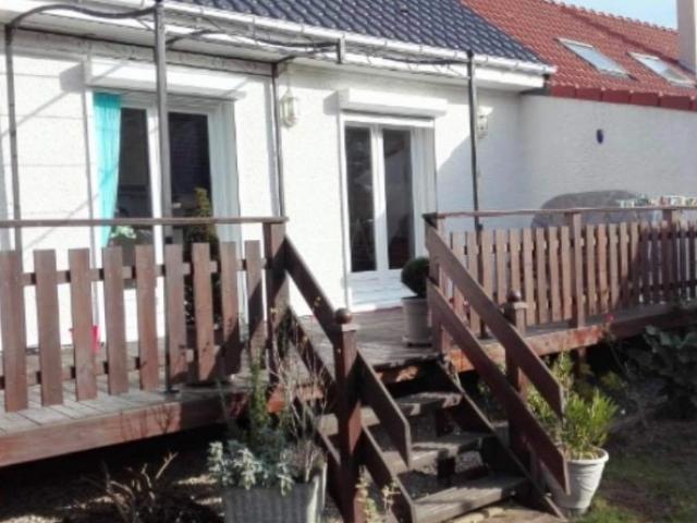 Terrasse en bois exotique sur la commune de Merlimont Plage 