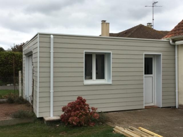 HABILLAGE D’UN GARAGE À BERCK VILLE EN FIBROCIMENT