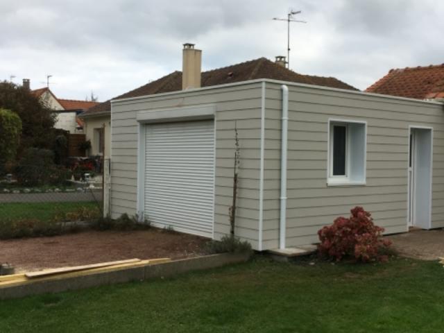 HABILLAGE D’UN GARAGE À BERCK VILLE EN FIBROCIMENT