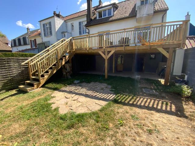 TERRASSE EN BOIS A HESDIGNEUL LES BOULOGNE