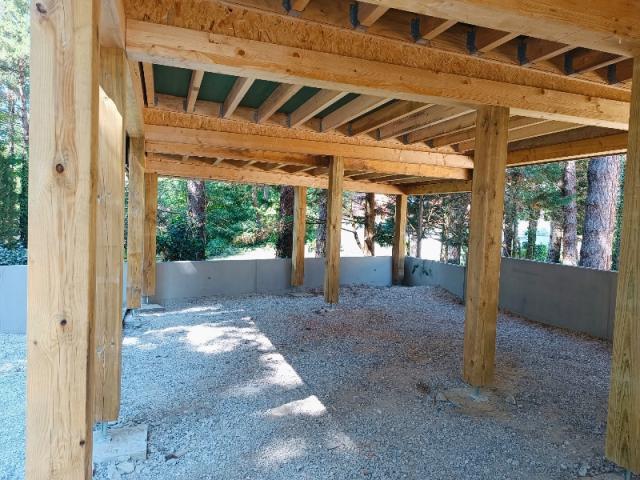 CARPORT EN OSSATURE BOIS EN COURS À HARDELOT PLAGE...