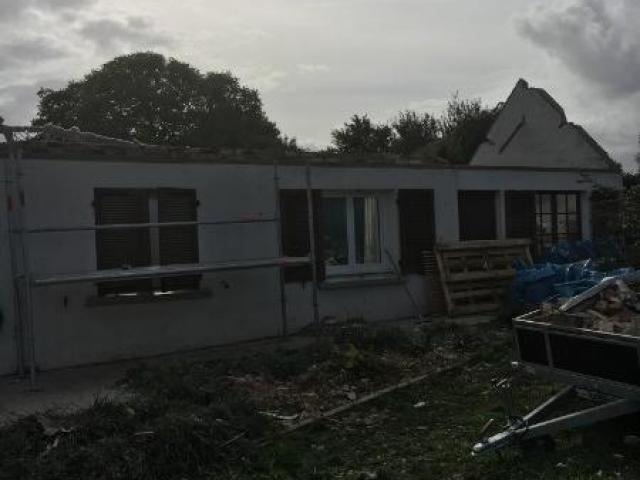 SURELEVATION D'UNE MAISON  EN OSSATURE BOIS A MAINTENAY (62870)