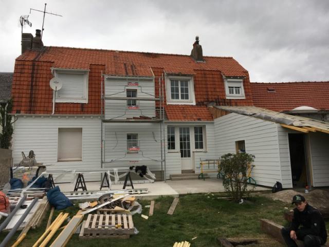 ISOLATION PAR L'EXTERIEUR  D'UNE MAISON A BERCK SUR MER (62600)