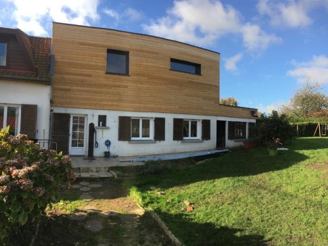 SURELEVATION D'UNE MAISON  EN OSSATURE BOIS A MAINTENAY (62870)