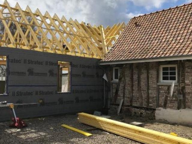 EXTENSION D'UNE MAISON EN OSSATURE A PROXIMITE DE LA BAIE DE SOMME (80150)