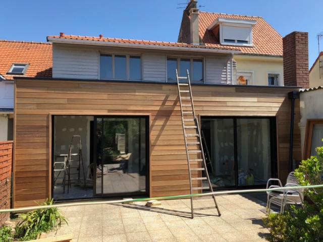 EXTENSION D'UNE MAISON EN OSSATURE BOIS A BERCK VILLE  (62600)