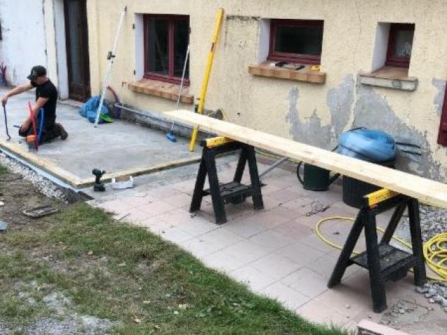 EXTENSION D'UNE MAISON EN OSSATURE BOIS AVEC BARDAGE SILVERWOOD A WABEN (62180)