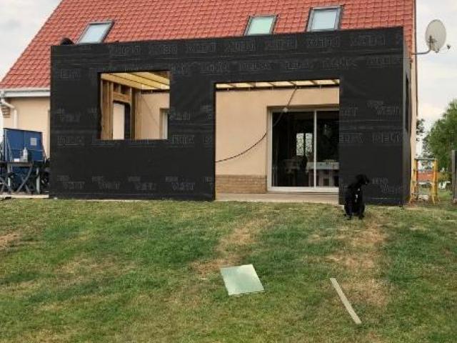 EXTENSION D'UNE MAISON EN OSSATURE BOIS DE 27m² A CAMPAGNE-LES-HESDIN  