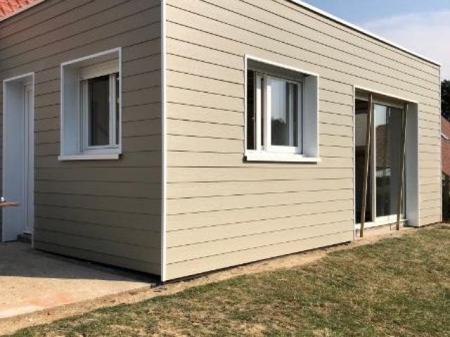 EXTENSION D'UNE MAISON EN OSSATURE BOIS DE 27m² A CAMPAGNE-LES-HESDIN  