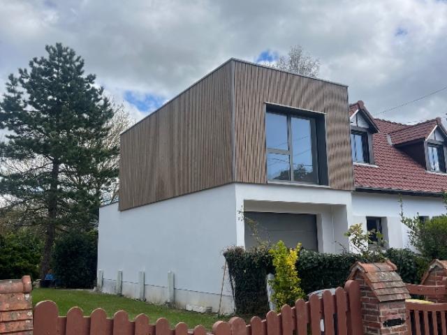 SURELEVATION EN OSSATURE BOIS SUR LA COMMUNE DE CUCQ - PROCHE DU TOUQUET