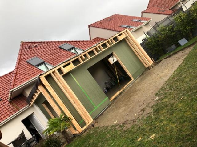 EXTENSION D'UNE MAISON EN OSSATURE BOIS A RANG-DU-FLIERS (62180)