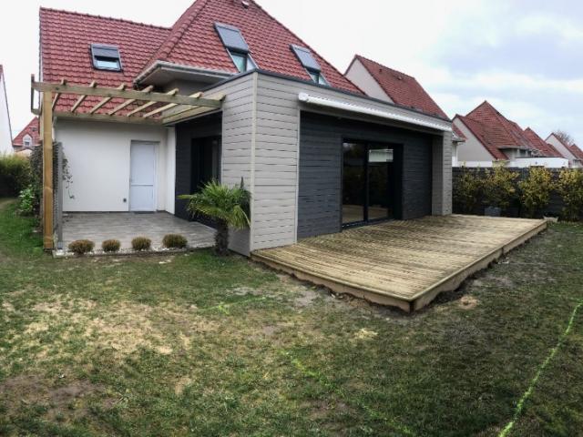 EXTENSION D'UNE MAISON EN OSSATURE BOIS A RANG-DU-FLIERS (62180)